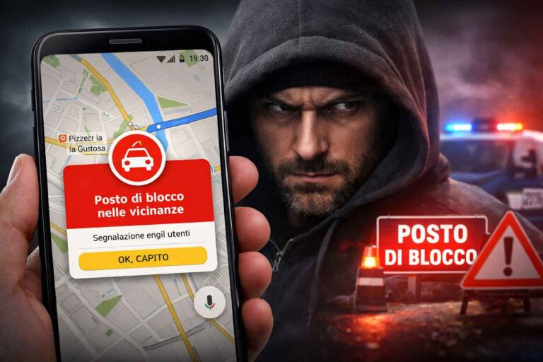 google maps segnala posti di blocco