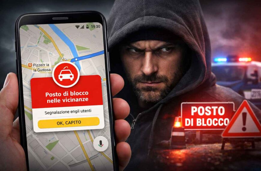 google maps segnala posti di blocco