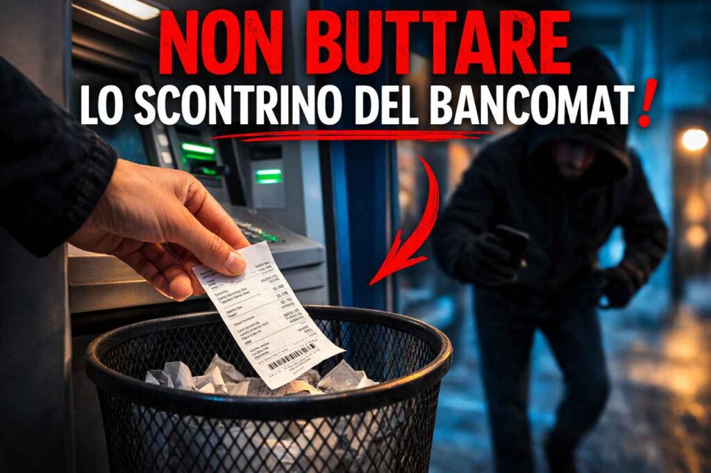 truffa dello scontrino del bancomat