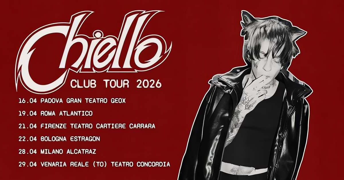 Chiello tour 2026