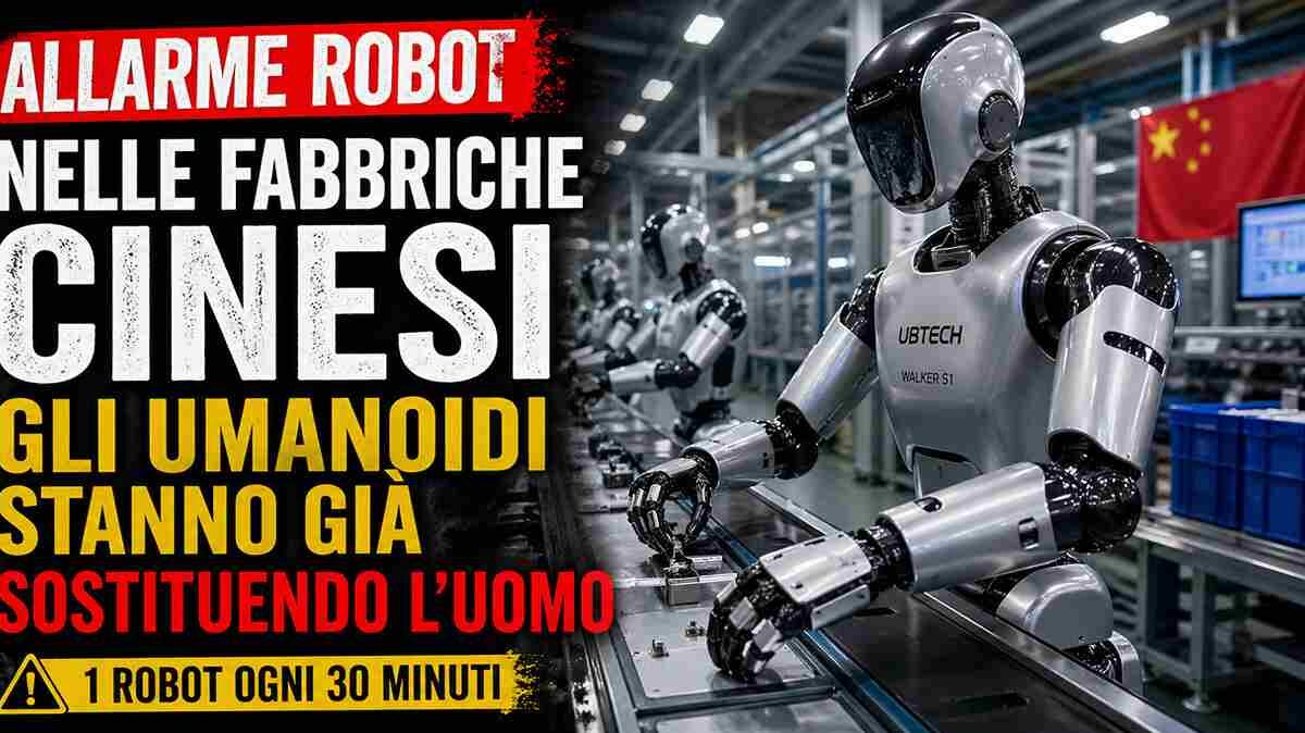 robot umanoidi fabbriche cina