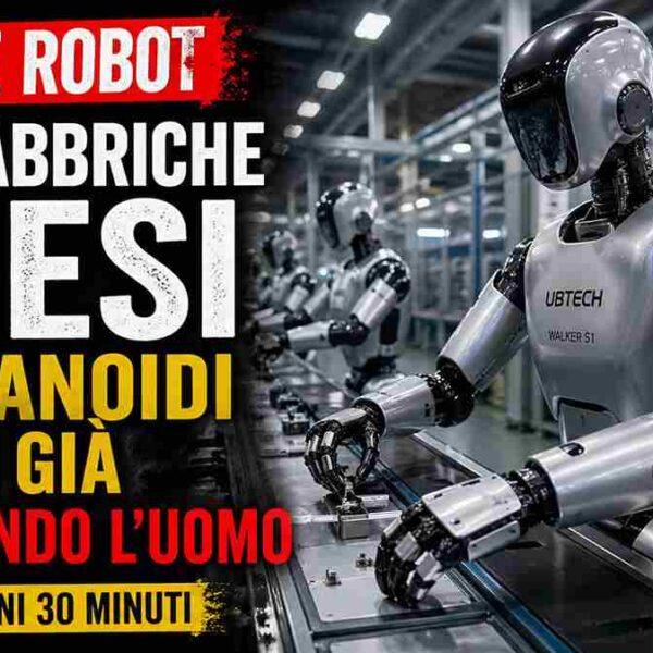 robot umanoidi fabbriche cina