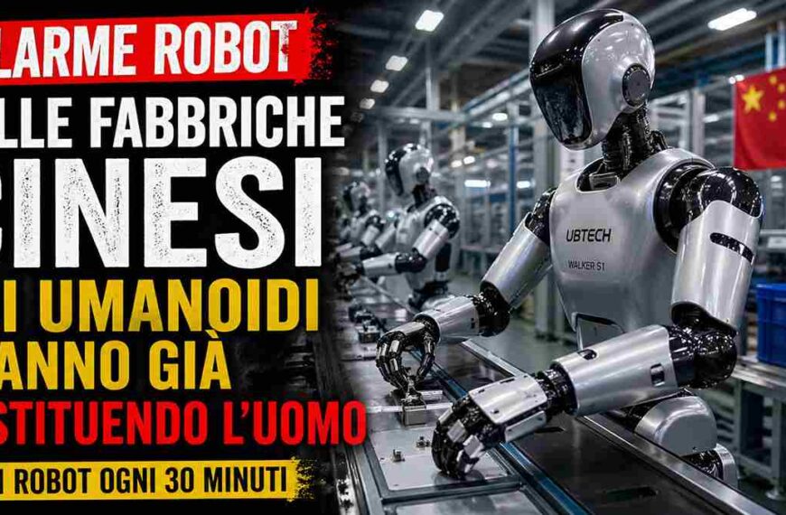 robot umanoidi fabbriche cina