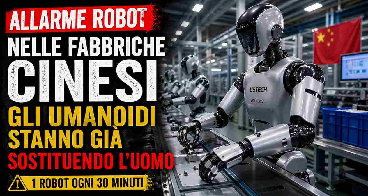 robot umanoidi fabbriche cina