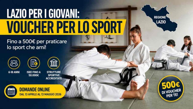 Voucher per lo Sport: come funziona davvero nel Lazio (2026)