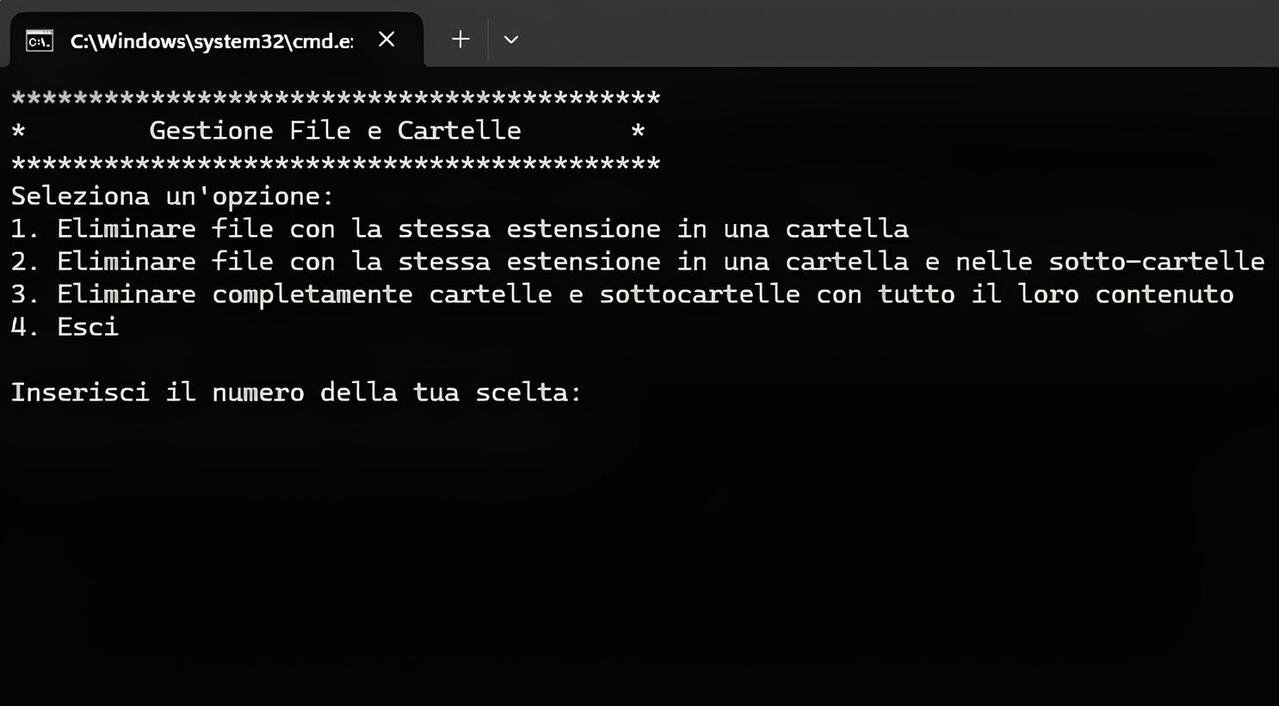 Elimina file con la stessa estensione in un colpo solo! Ecco lo Script magico
