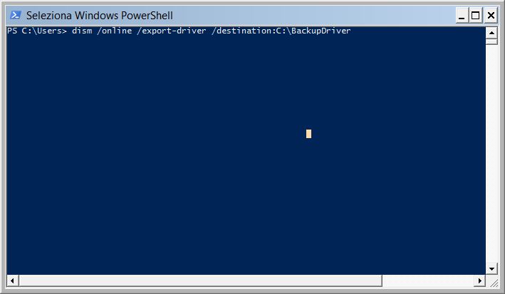 Backup dei Driver Windows