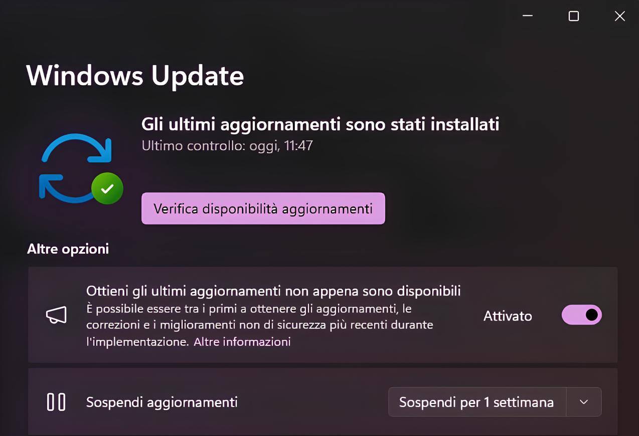 Come aggiornare manualmente a Windows 11 24H2