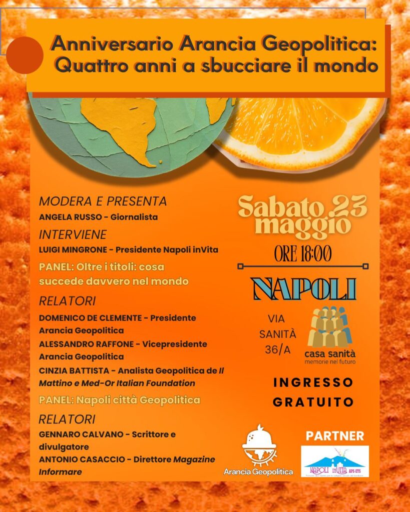 Anniversario Arancia Geopolitica Locandina