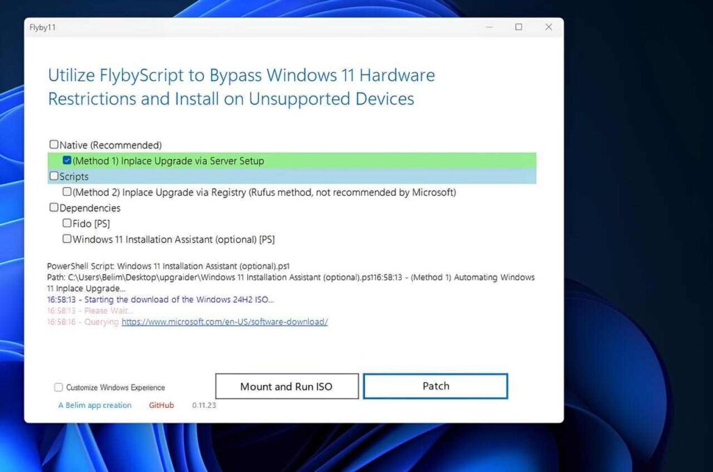 Sblocca Windows 11 24H2: Guida Definitiva all’Aggiornamento su PC Non Compatibili con Flyby11
