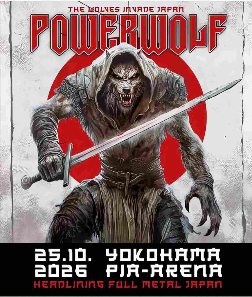 Powerwolf Giappone 2026