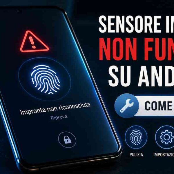 Sensore impronta non funziona su Android: come risolvere