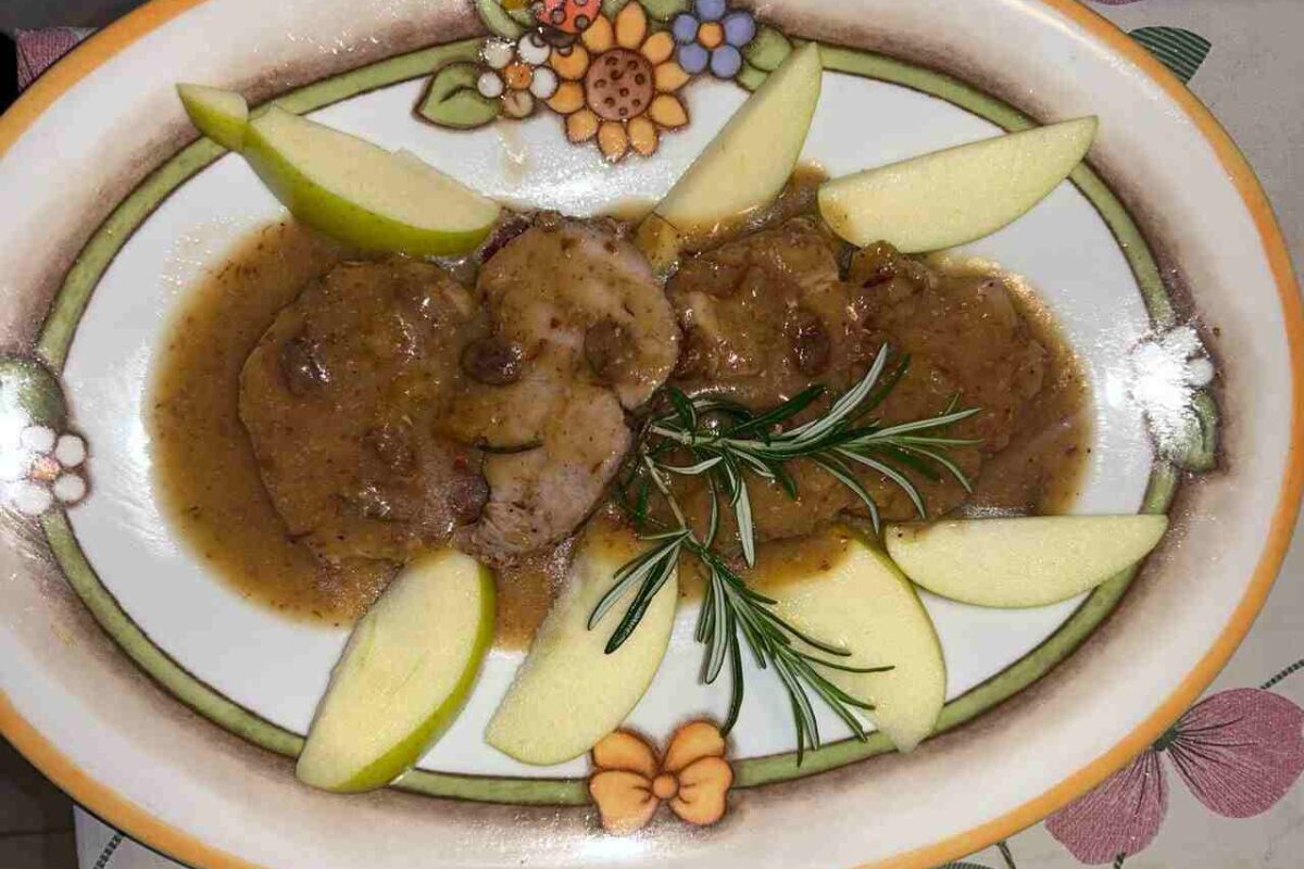 Arista di maiale con mele