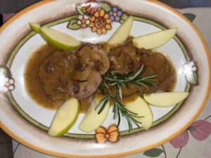 Arista di maiale con mele