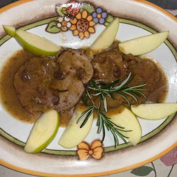Arista di maiale con mele