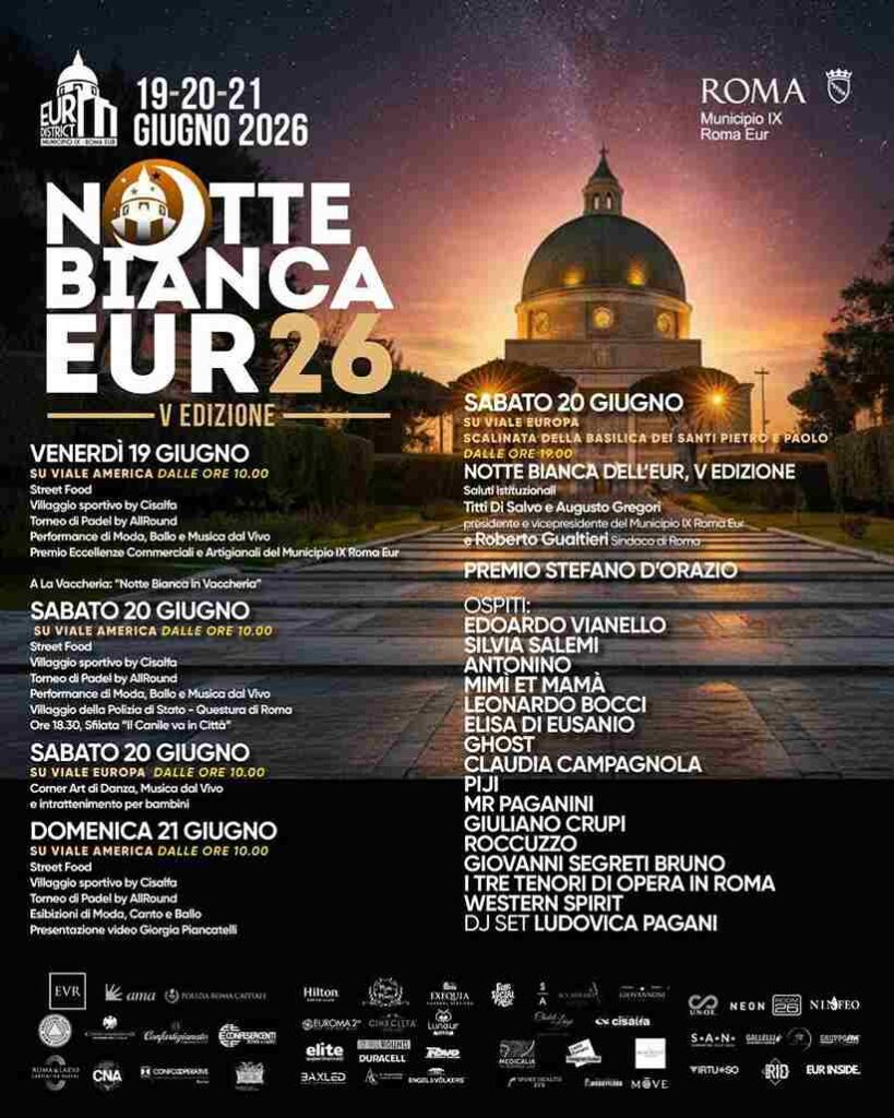 Notte Bianca dell’EUR 2026