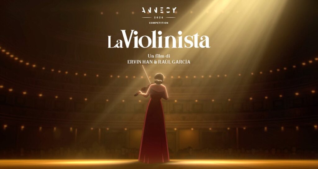 La violinista conquista Annecy 2026: la coproduzione di Cristiano Bortone in concorso
