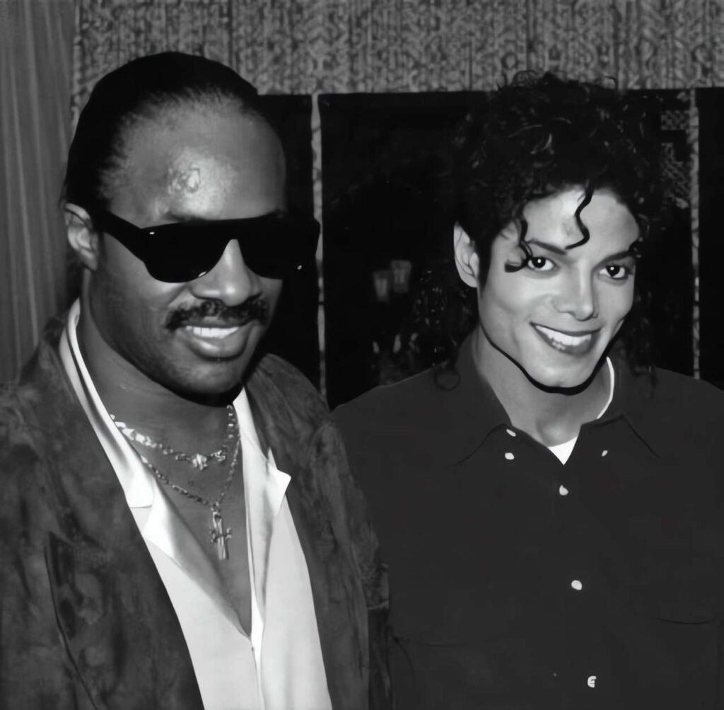 Michael Jackson e Stevie Wonder
