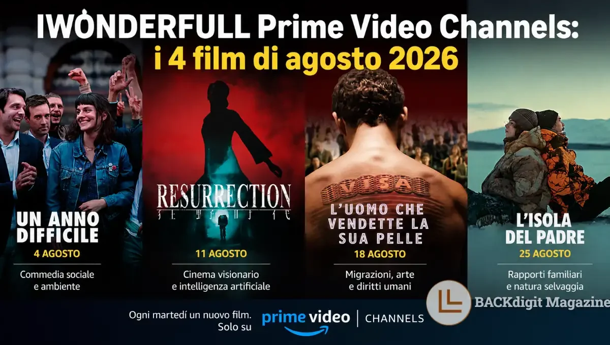 IWONDERFULL Prime Video Channels agosto 2026