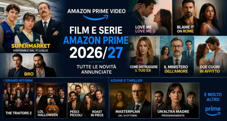 Film e serie Amazon Prime 2026/27