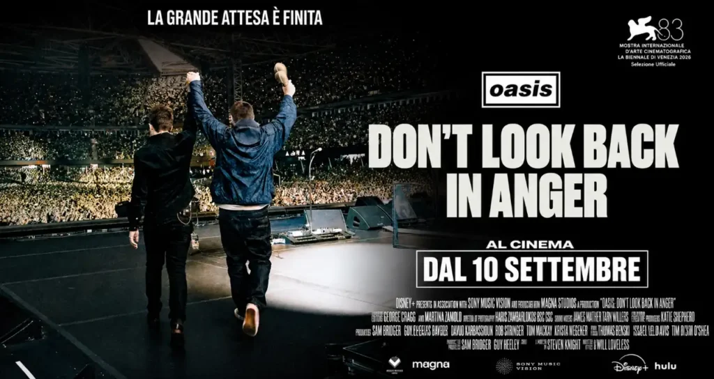 Oasis: Don’t Look Back In Anger, il film evento arriva al cinema: Liam e Noel Gallagher di nuovo insieme