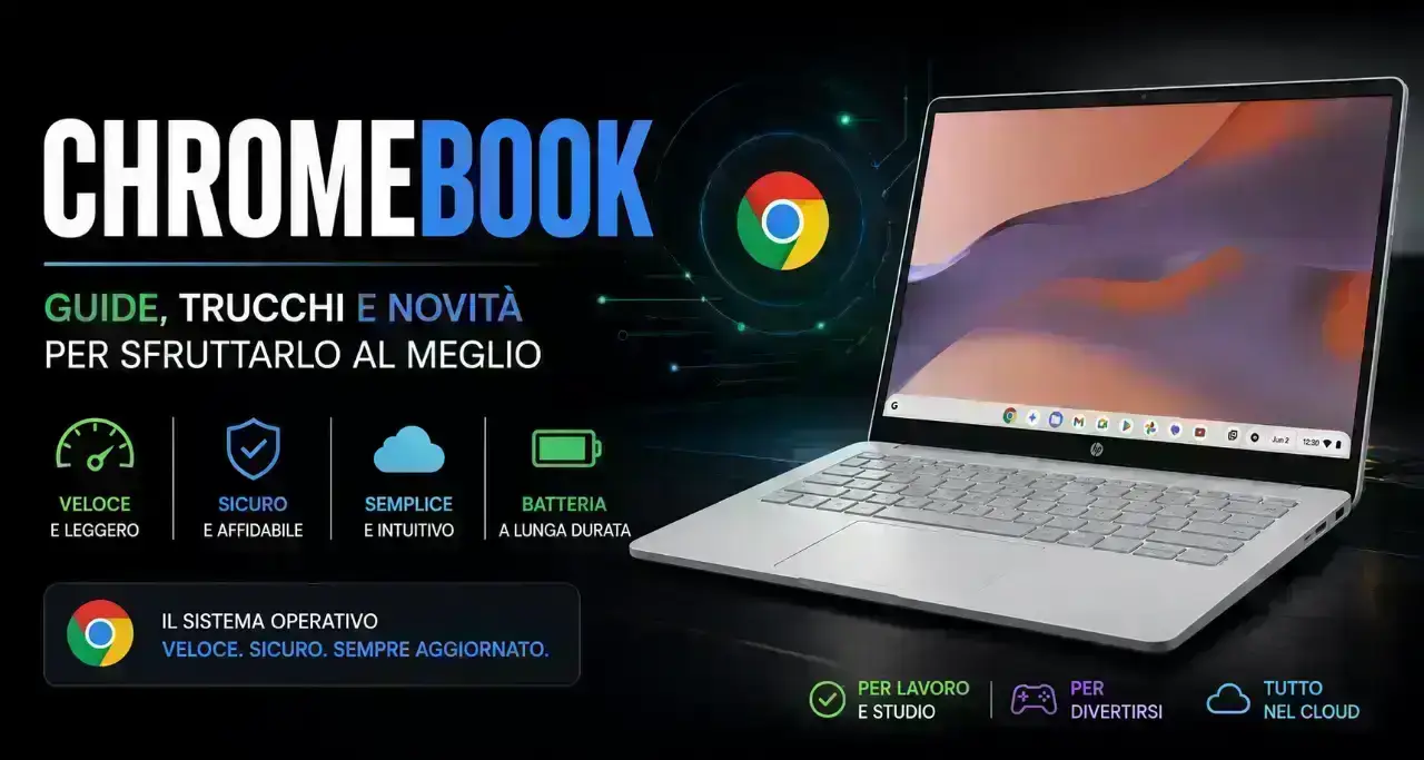 Schermo diviso Android Chromebook: due app affiancate