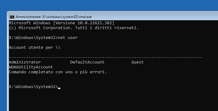 prompt comandi