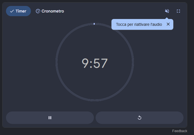timer 10 minutes comandi Google