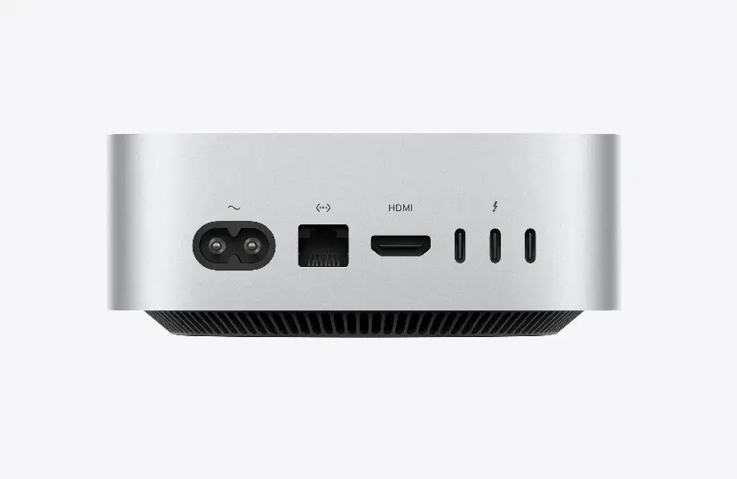 Mac mini M6 benchmark posteriore rear