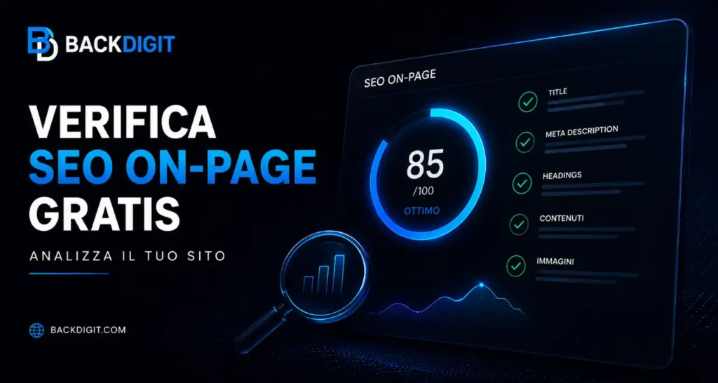 Verifica SEO On-Page Gratis: Analizza il Tuo Sito | BACKdigit