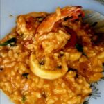 Risotto scampi calamari