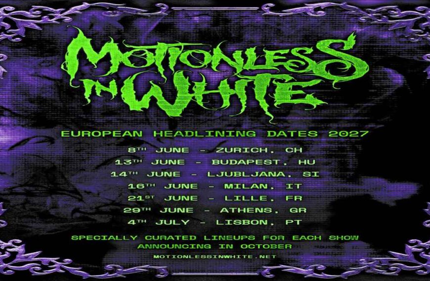 Motionless In White, Milano al centro del tour europeo: il 16 giugno 2027 al Carroponte