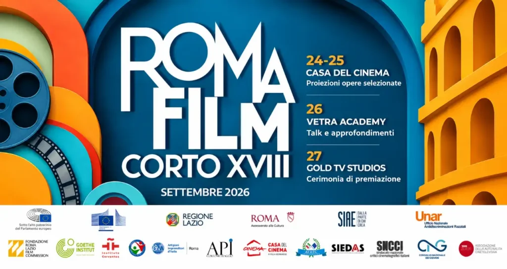 Roma Film Corto 2026, il cinema breve torna protagonista della Capitale