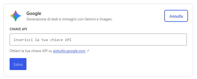 Connettori WordPress 7 api key