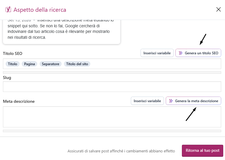 Connettori WordPress Funzioni AI