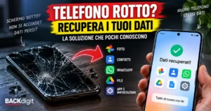 Telefono rotto e non si accende più: come recuperare i dati sul nuovo smartphone