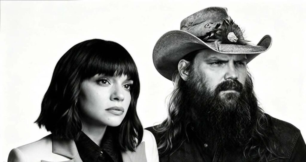 Norah Jones e Chris Stapleton posano insieme in bianco e nero per il brano norah jones april's gone