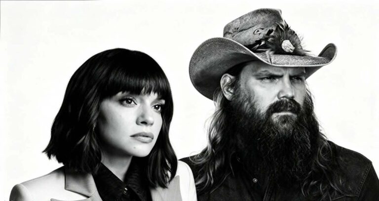 Norah Jones e Chris Stapleton posano insieme in bianco e nero per il brano norah jones april's gone